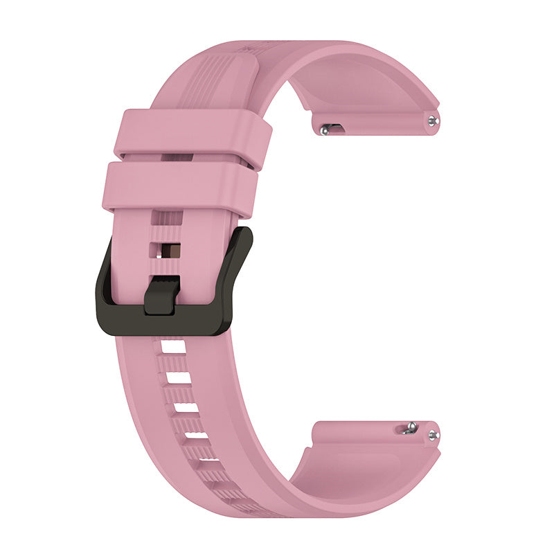For Honor Watch GS3 Stripe Design Silicone Watch Strap 22mm Replacement Wrist Band with Stainless Steel Buckle For Honor Watch GS3 Stripe Design Silicone Watch Strap 22mm Replacement Wrist Band with Stainless Steel Buckle